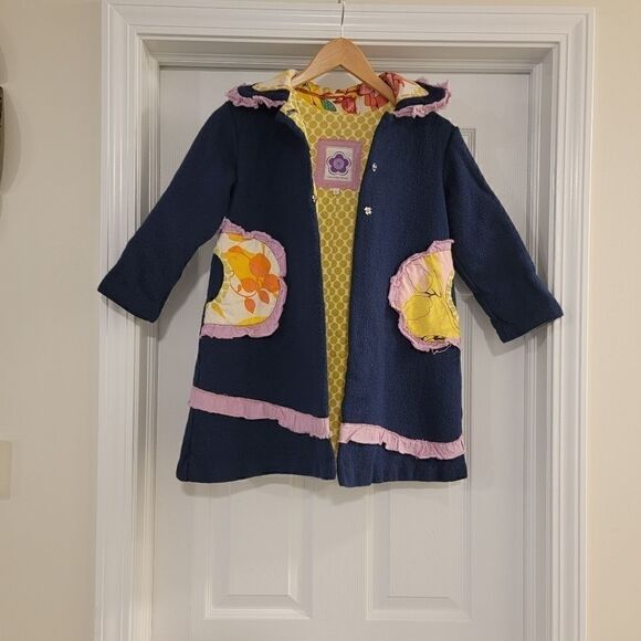 Lanna Mae Brown Girls Overcoat large - Picture 1 of 6